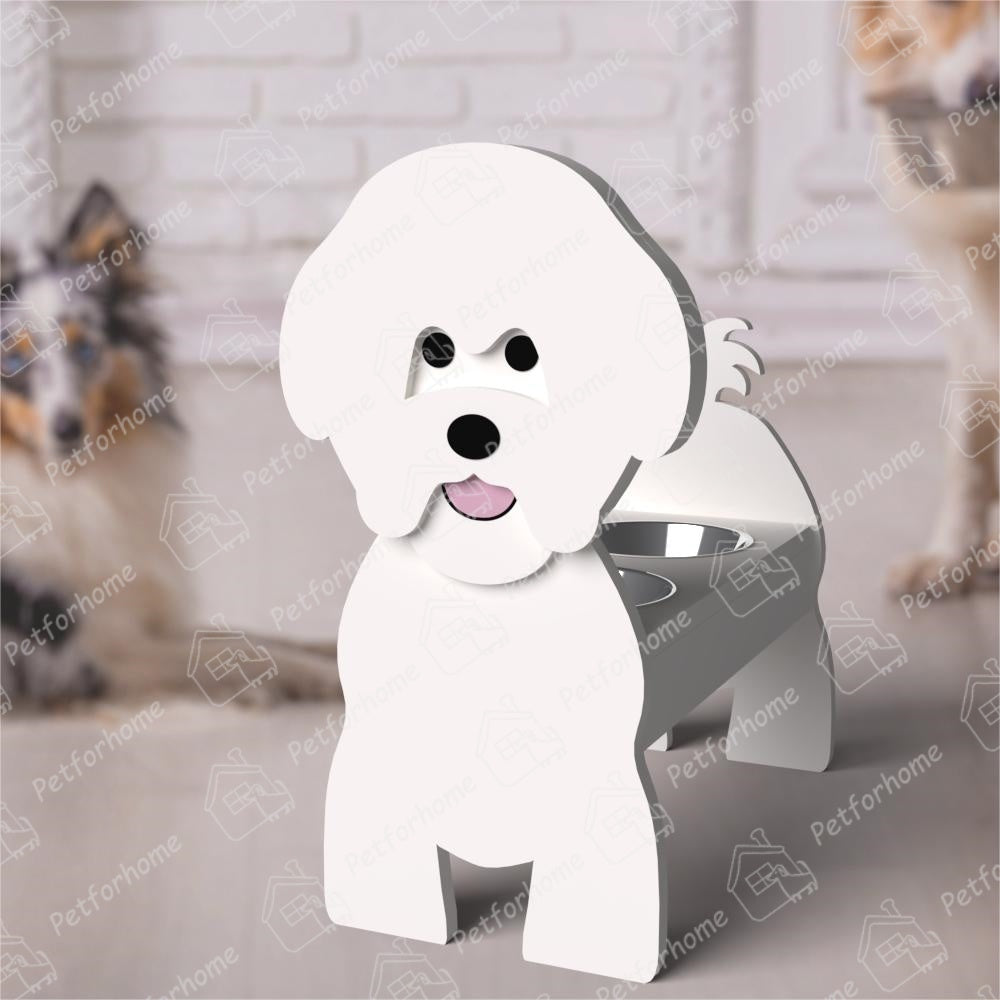 Bichon Fries Haustier Futternapf Halter