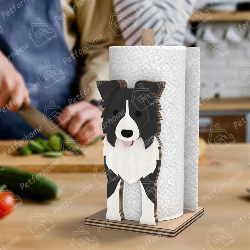 Border Collie Papierhandtuch Halter