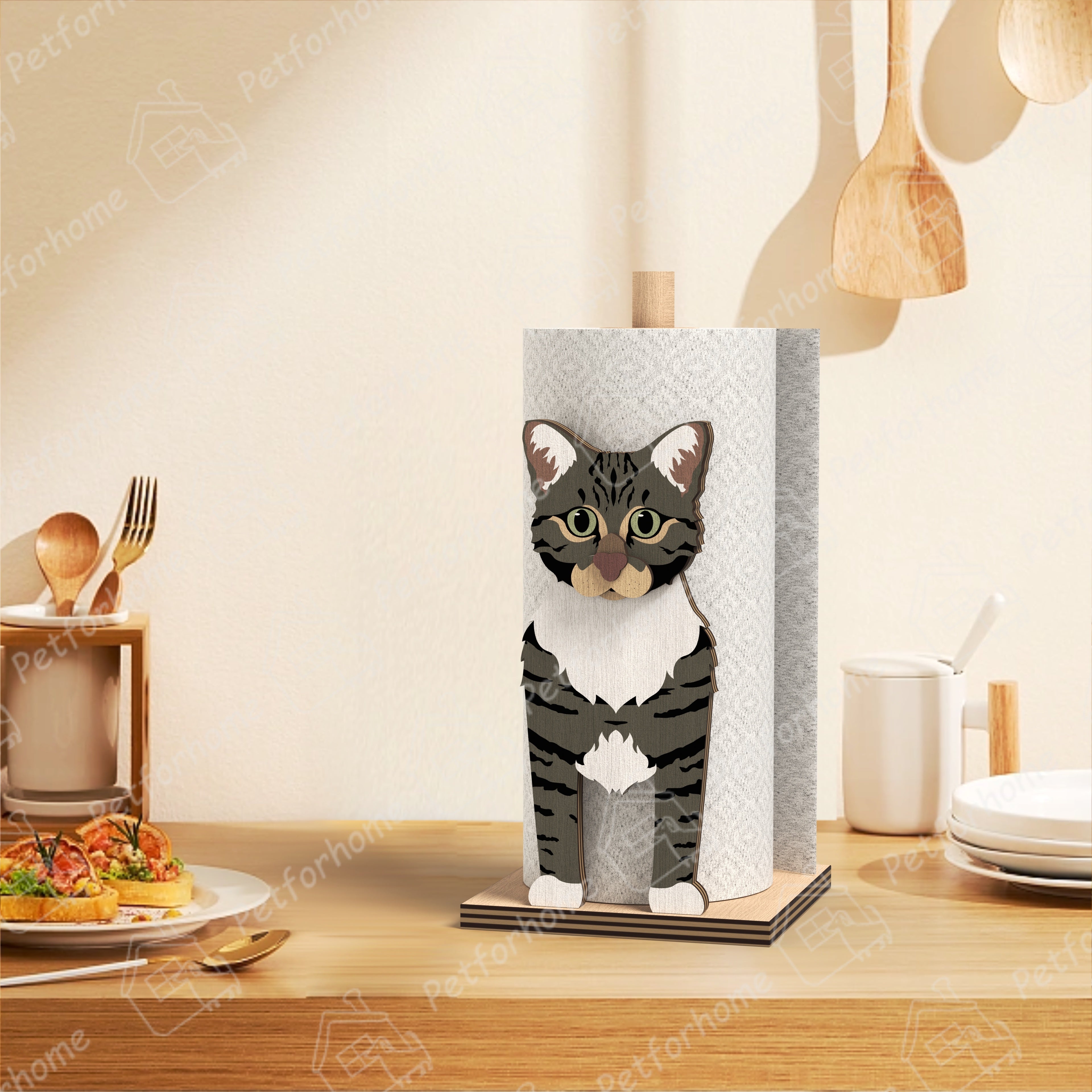 Zibet Katze Papierhandtuch Halter