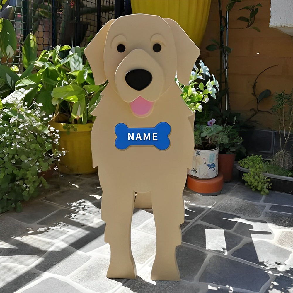 Golden Retriever Blumentopf