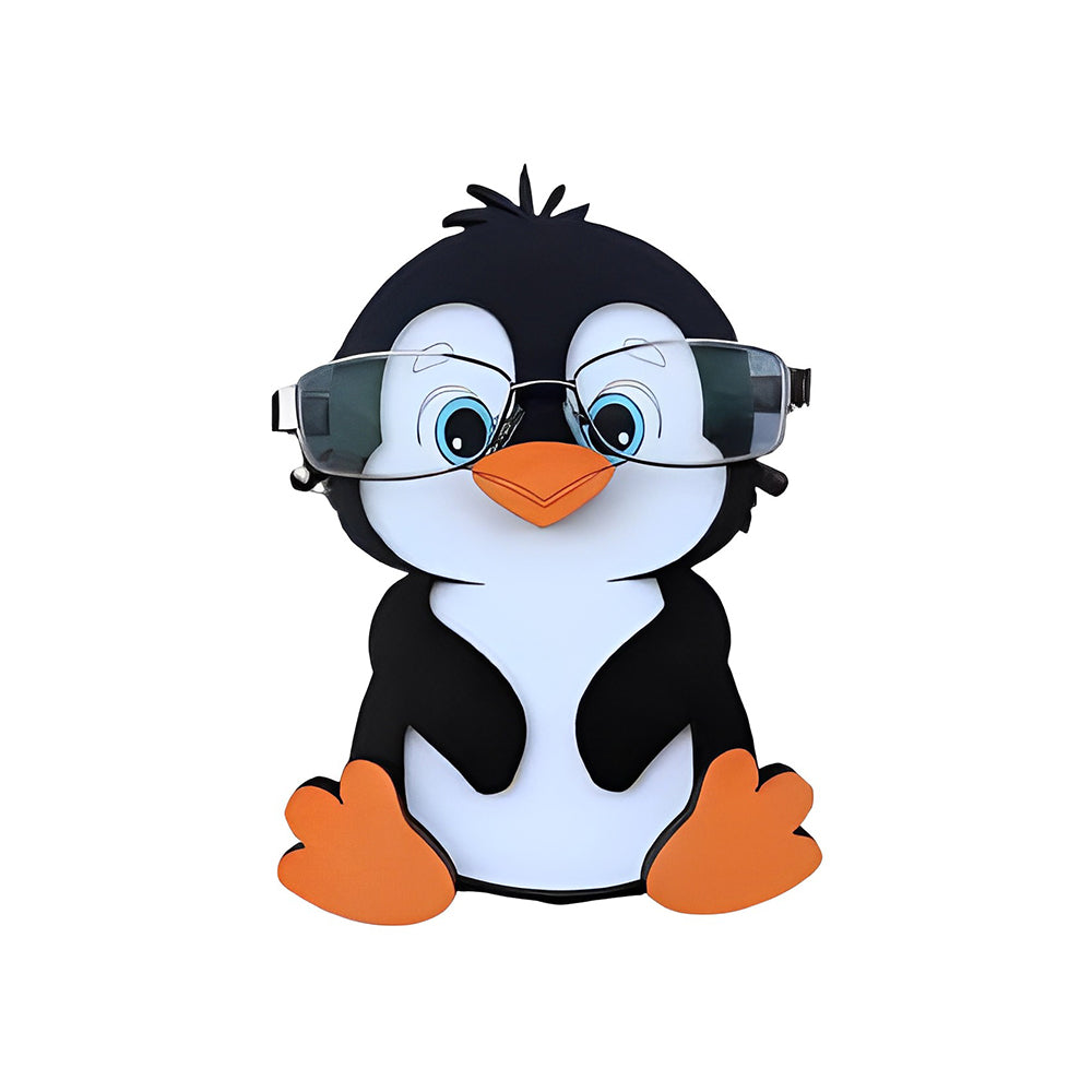 Holz Cartoon Lieblicher Pinguin Brillenhalter