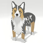 Border Collie Blumentopf