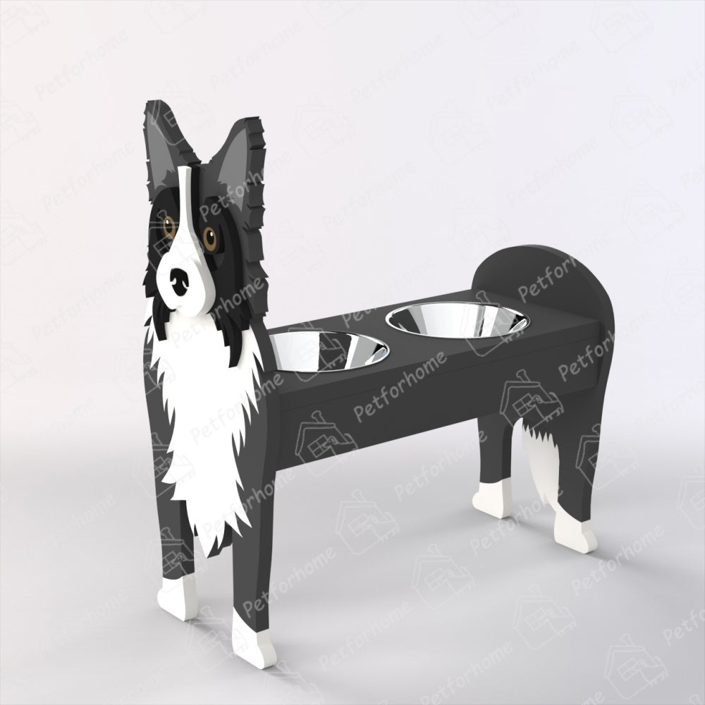 Border Collie Haustier Futternapf Halter