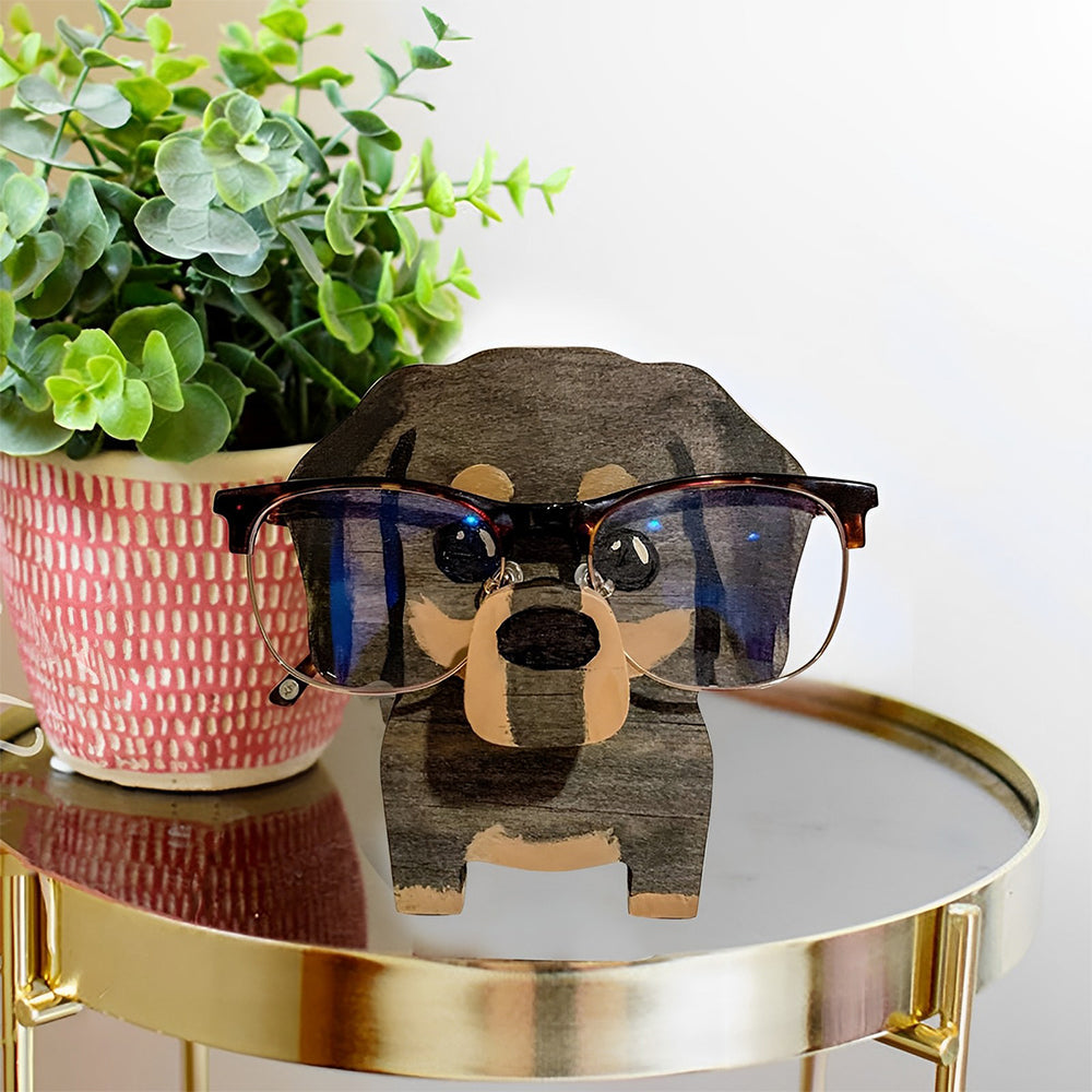 Holz Cartoon Dachshund Brillenhalter