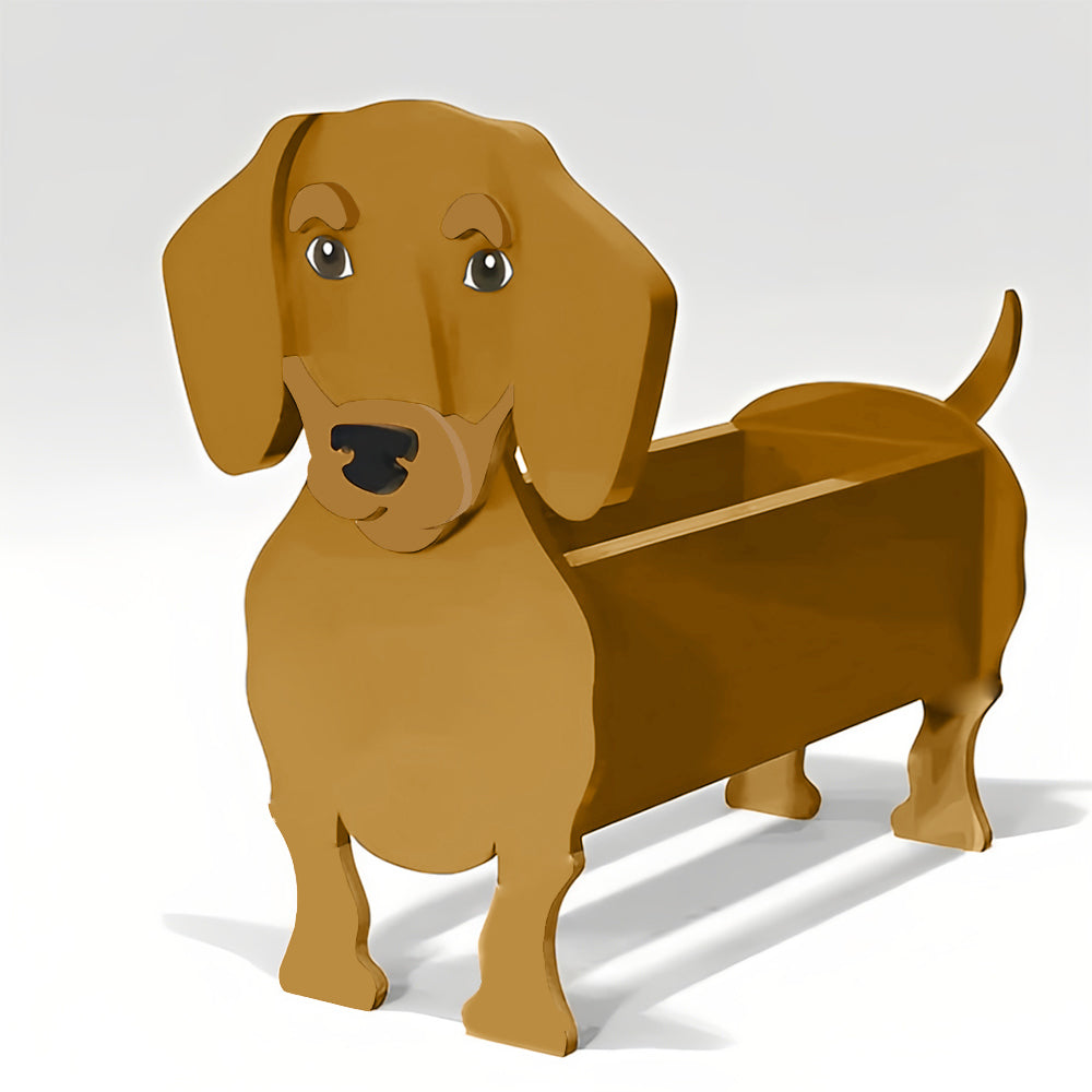 Dachshund Blumentopf