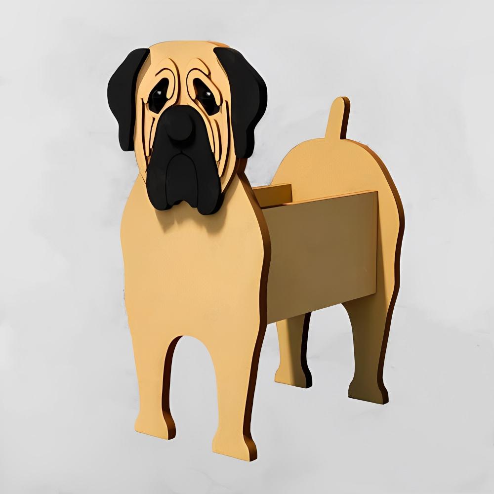 Englischer Mastiff Blumentopf