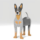 Australischer Treibhund Blumentopf