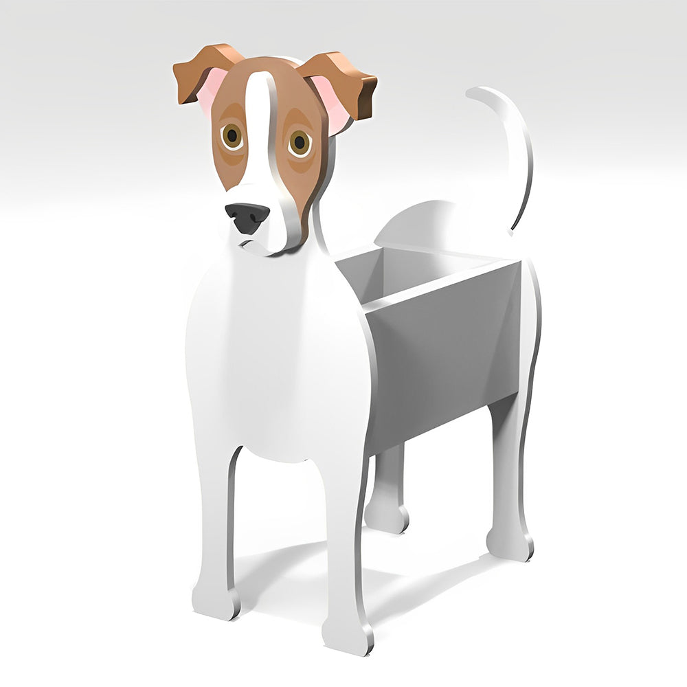 Jack Russell Terrier Blumentopf