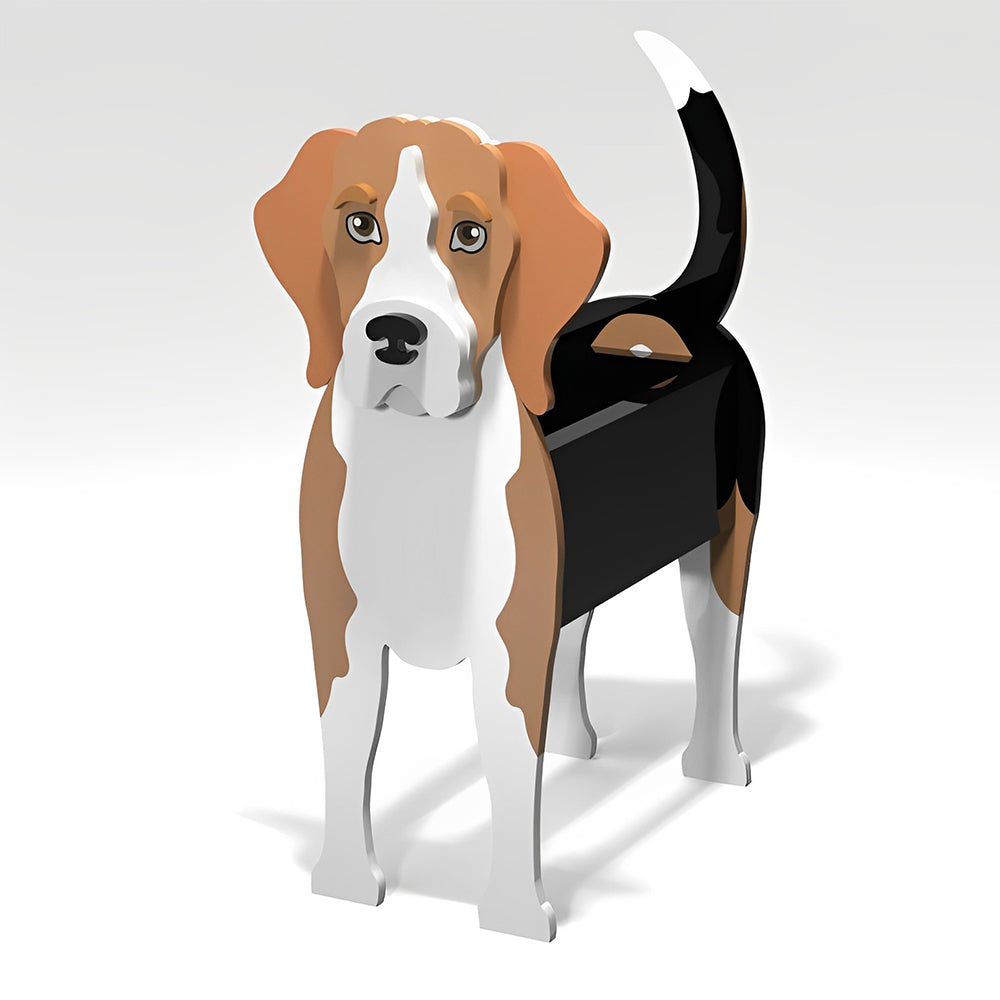 Beagle Blumentopf