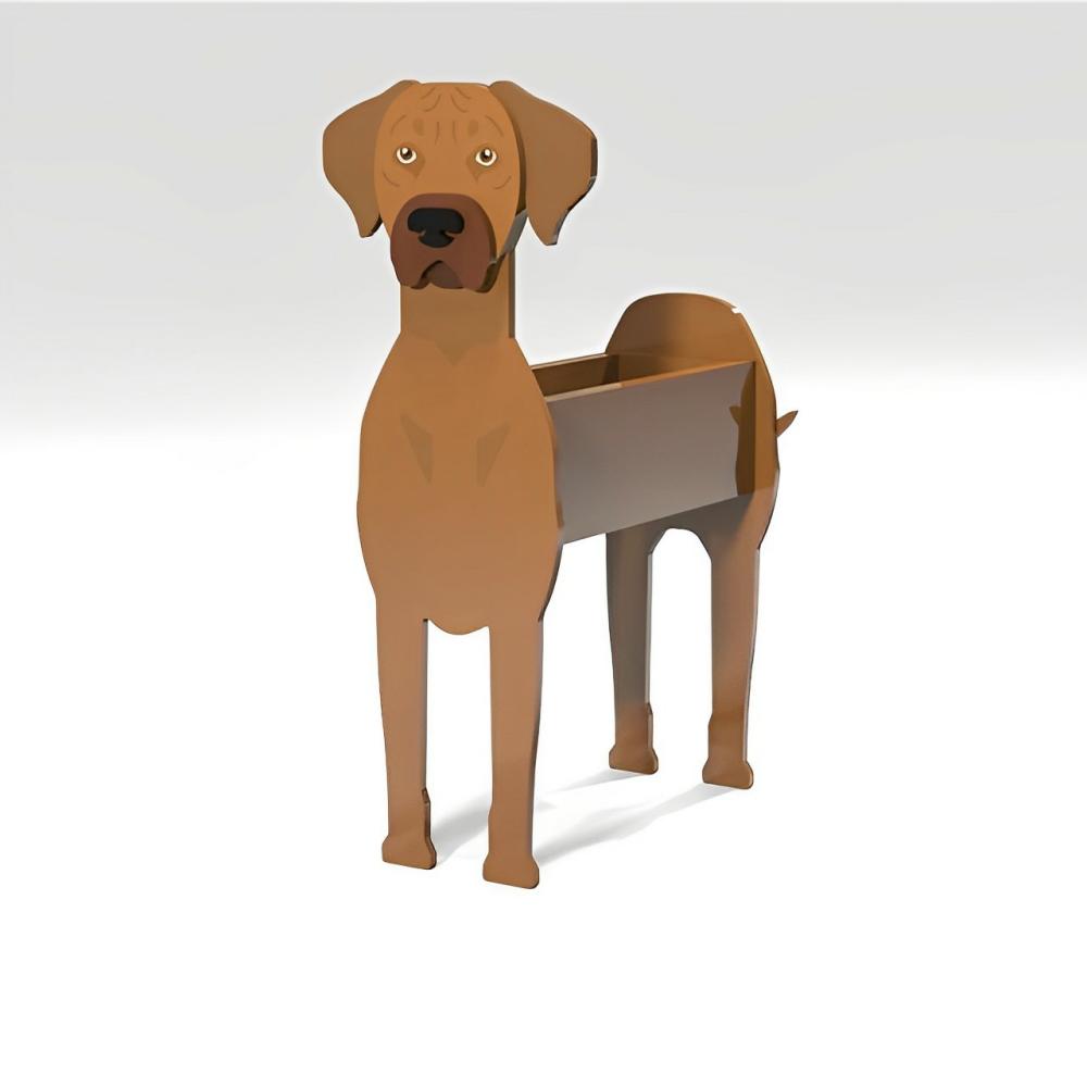 Rhodesian Ridgeback Blumentopf