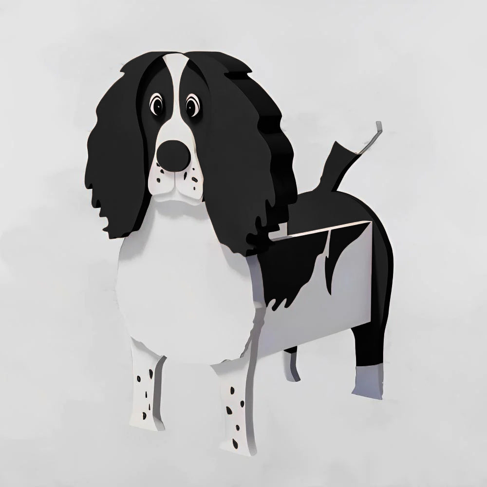 Springer Spaniel Blumentopf