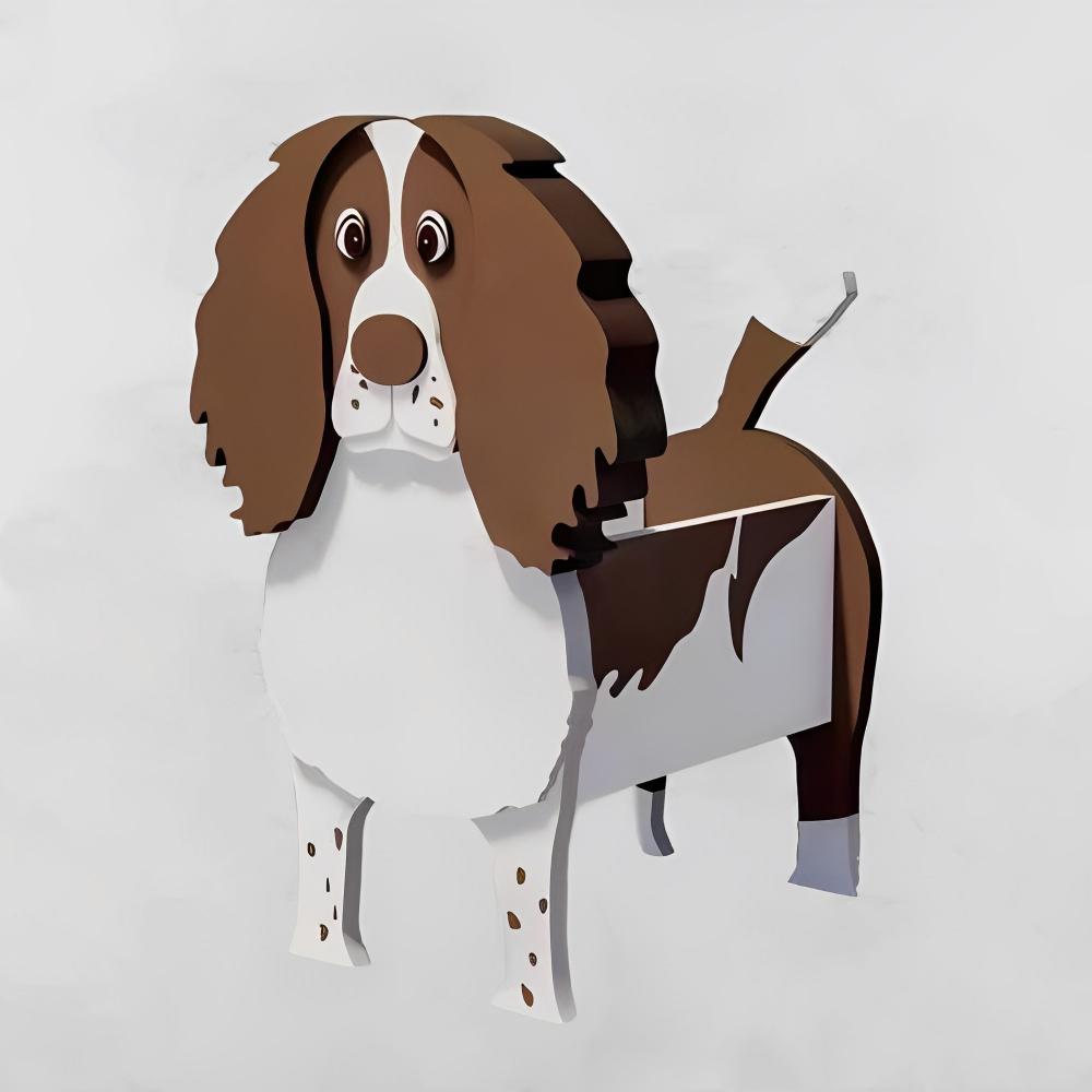 Springer Spaniel Blumentopf