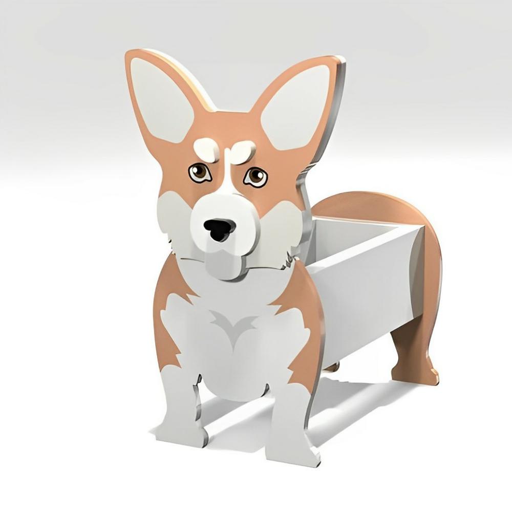 Welsh Corgi Blumentopf